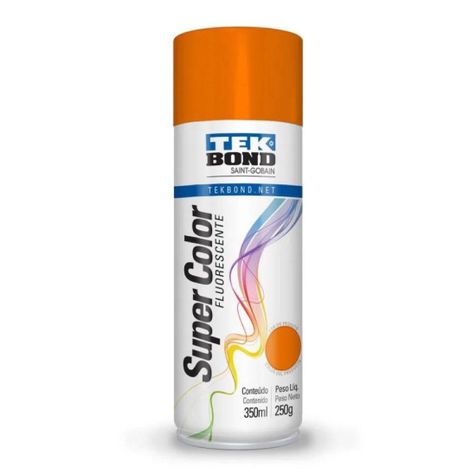 Pintura Aerosol Spray 350ml Uso General Naranja Tekbond-0