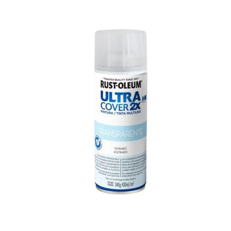Spray Aerosol Ultra Cover 2x Transparente Satin. Rust Oleum-0