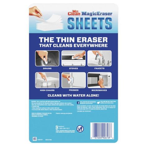Magic Eraser Sheets 16 Hojas Mr. Clean-1