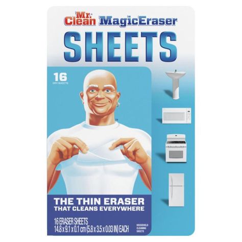Magic Eraser Sheets 16 Hojas Mr. Clean-0