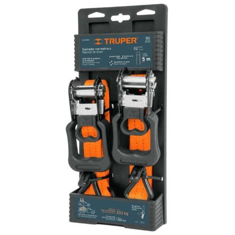 Truper Eslinga Rachet 1000kg / 5mts / 1.1/4  2un.-0