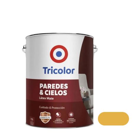 Látex Mate Paredes y Cielos 1gln Ocre - Tricolor-0