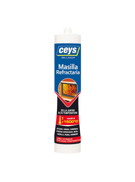 Masilla Refractaria Negro 310ml Ceys-0