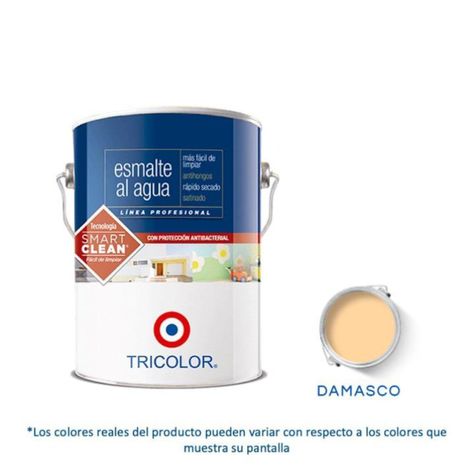 Esmalte Al Agua Profesional 1 Gl Damasco Tricolor-0