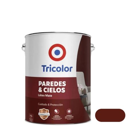 Látex Mate Paredes y Cielos 1gln Rojo Colonial - Tricolor-0