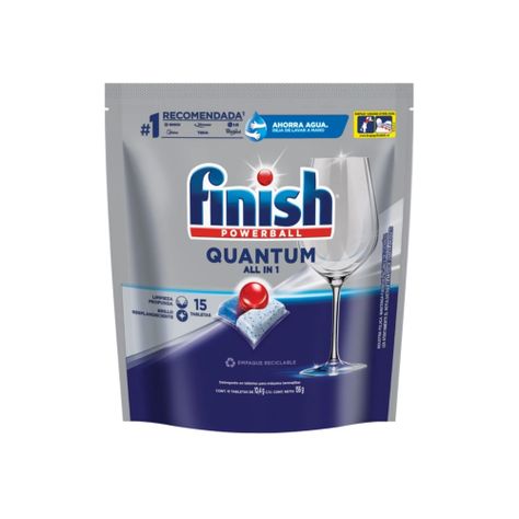 Detergente en Tabletas para lavavajillas Quantum 15un. - Finish-0