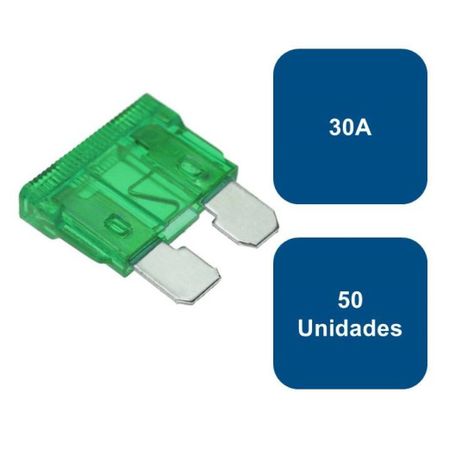 Fusible Tipo Enchufe 50un. 30a Verde Flosser-0