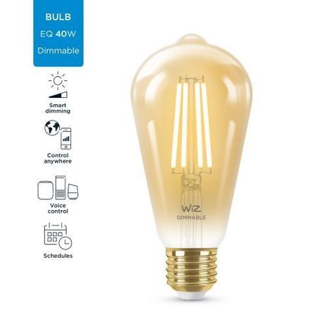 Wiz Ampolleta Led E27 Vintage Smart Wifi Edison 6.9w 640lm-1