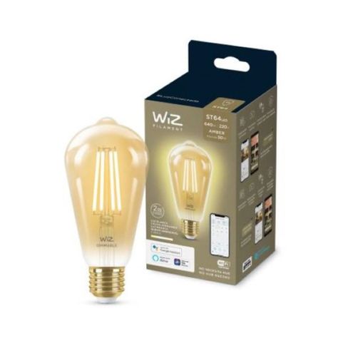 Wiz Ampolleta Led E27 Vintage Smart Wifi Edison 6.9w 640lm-0
