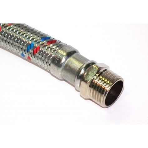 Flexible De Agua Calefont Acero Inox Hi-he 1/2 35cms Hoffens-1