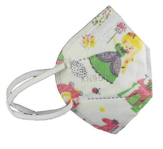 Mascarilla Protectora Kn95 Niño Reino Blanco 10un.-0