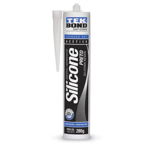 Silicona Acetica 280grs. Negra Tekbond-0