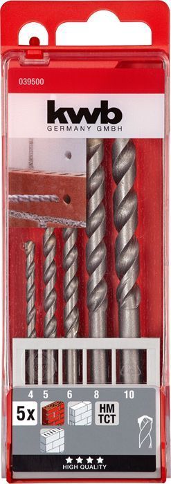 Set De Brocas Para Concreto 5 Un. Kwb-1