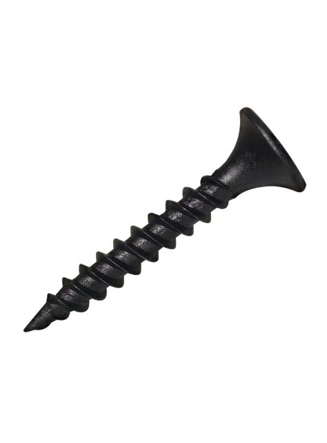 Tornillo Yeso Cartón Negro Hilo Grueso #6 x 3/4" 100un - Fijaciones-0