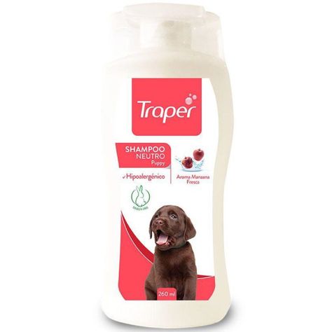 Shampoo Neutro Para Cachorros Manzana Fresca 260ml Traper-0