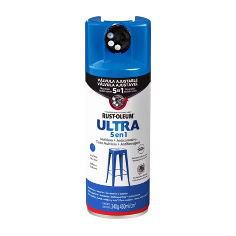 Pintura en Aerosol Ultra 5 en 1 340grs Azul Vela Brillante - Rust Oleum-0