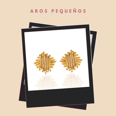 Aros cuadros, bañados en Oro-1