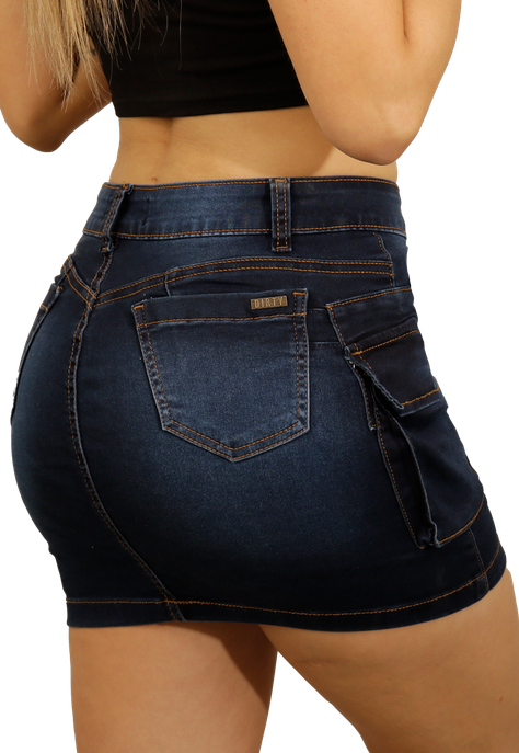 FALDA  AZUL MUJER FA3806A-3