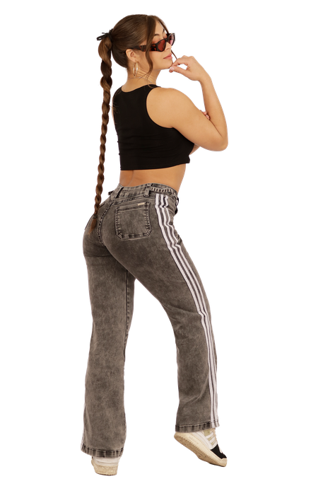 JEANS RECTO GRIS MUJER JE3712G-1