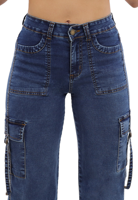 Jeans Cargo Mujer JE3978A-2