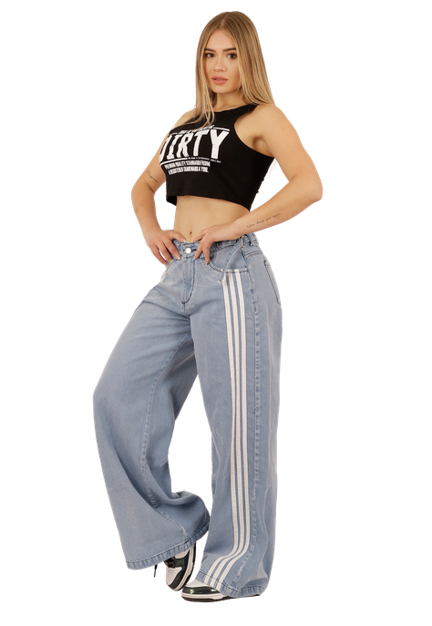 JEANS RECTO ANCHO MUJER JE3722C-0