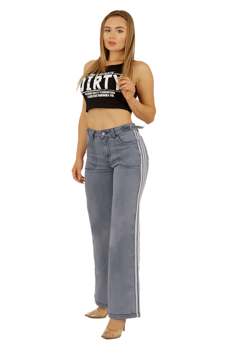 JEANS RECTO CELESTE MUJER JE3712C-0