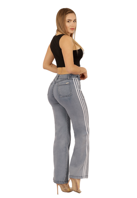 JEANS RECTO CELESTE MUJER JE3712C-1