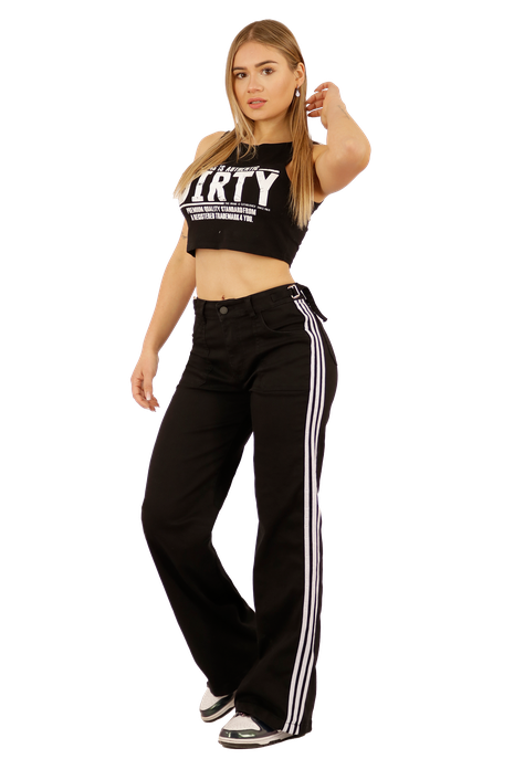 JEANS NEGRO RECTO MUJER JE3712N-0