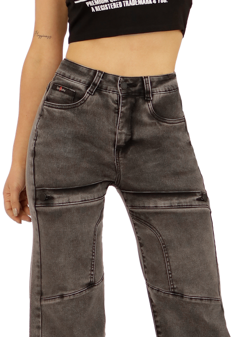JEANS RECTO GRIS MUJER JE3703G-1
