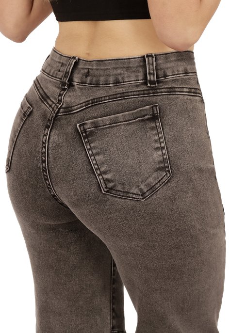 JEANS RECTO GRIS MUJER JE3703G-2