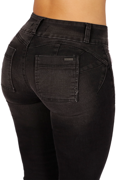 JEANS PITILLO NEGRO  DAMA-3