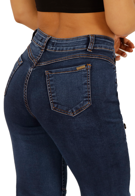 JEANS RECTO AZUL MUJER JE3703A-3