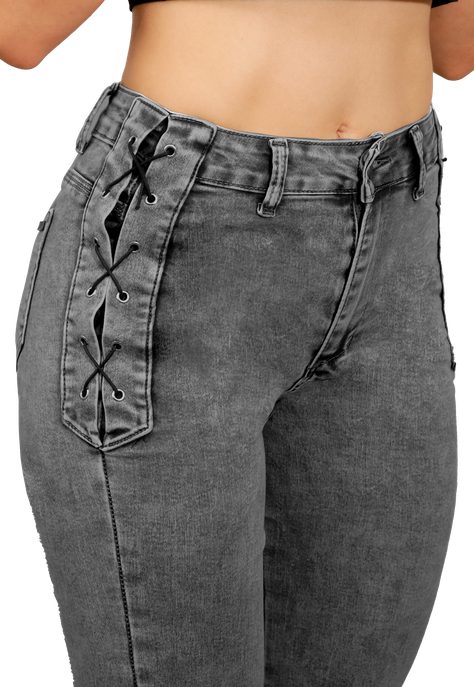 JEANS FLARE GRIS MUJER JE3510GC-2