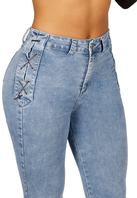 Jeans Mujer Celeste-2