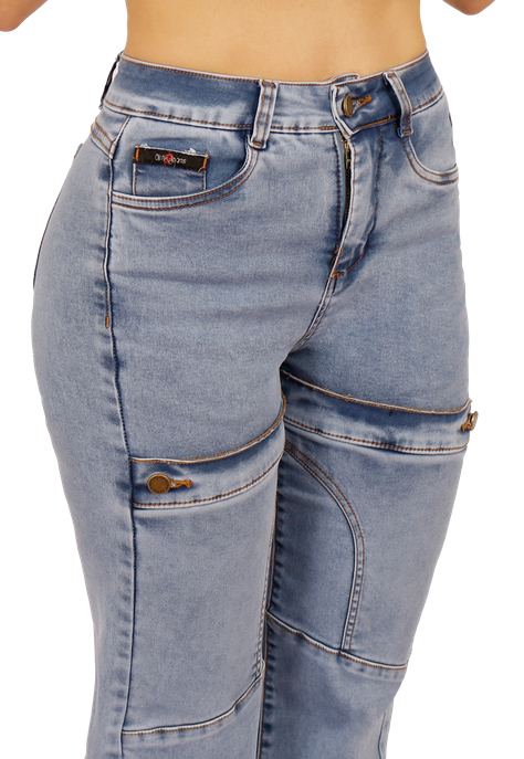 JEANS RECTO ANCHO CELESTE MUJER JE3703C-2