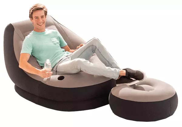 Sofá Sillón Inflable con Posa Pies-4