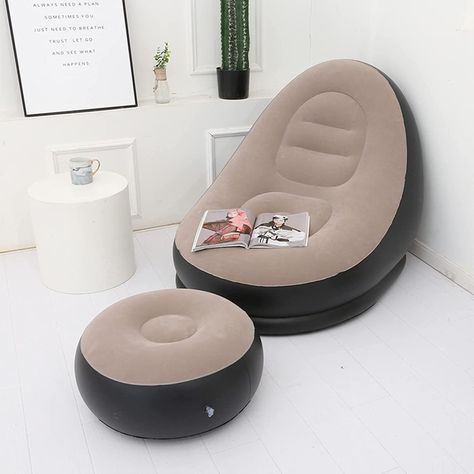 Sofá Sillón Inflable con Posa Pies-1
