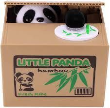 Alcancía Panda Roba monedas-2