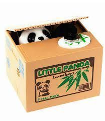 Alcancía Panda Roba monedas-1