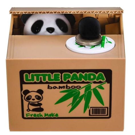 Alcancía Panda Roba monedas-0