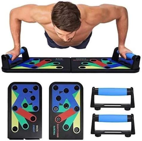 Tabla Fitness Para Flexiones Multiuso. Push Up Pecho Hombro Espalda-0