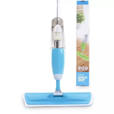 Mopa Spray, con Pulverizador, Fregona con Vaporizador,  Almohadilla de Microfibra-0