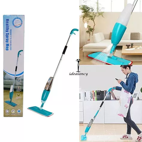 Mopa Spray, con Pulverizador, Fregona con Vaporizador,  Almohadilla de Microfibra-2