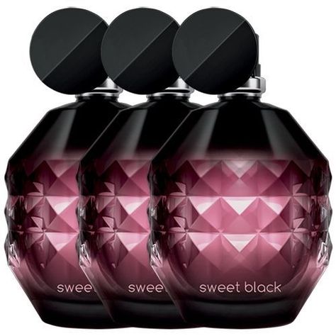 Sweet Black perfume mujer 3 unidades 50ml cada una-0