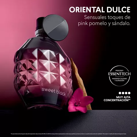 Sweet Black perfume mujer 3 unidades 50ml cada una-2