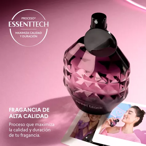 Sweet Black perfume mujer 3 unidades 50ml cada una-3