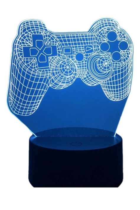 Lámpara Ilusión 3D Joystick 7 Colores-0