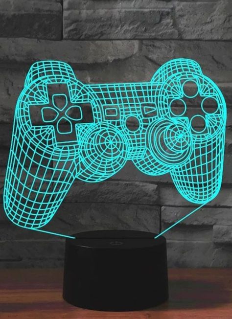 Lámpara Ilusión 3D Joystick 7 Colores-2