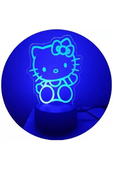 Lámpara Ilusión 3D Hello Kitty 7 Colores-1