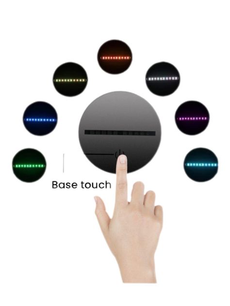 Lámpara Ilusión 3D Joystick Gamer 7 Colores-5
